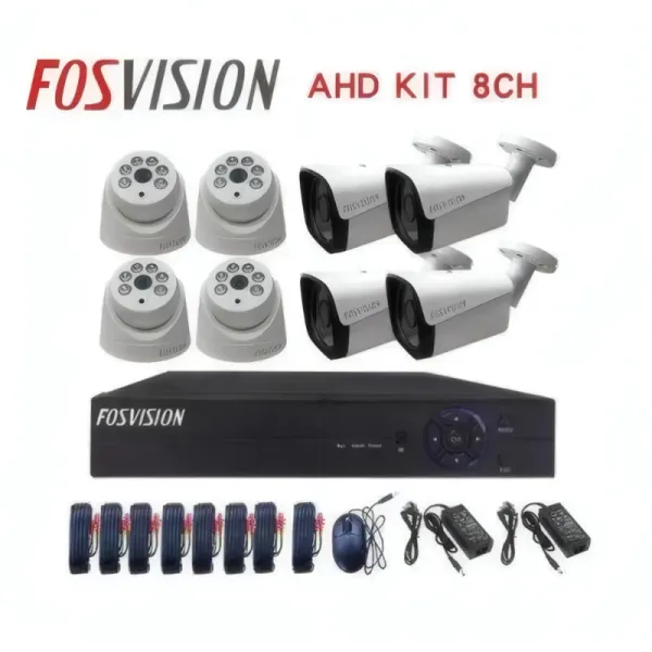 Kit de Vidéosurveillance Fosvision - 8 Caméras Analogiques