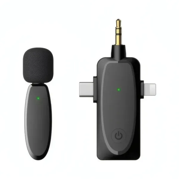 Micro Cravate Sans Fil 3 en 1 - Réduction de Bruit