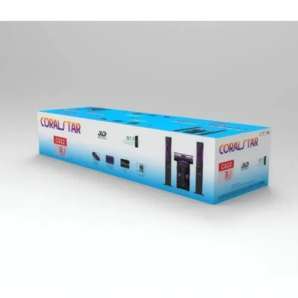 Haut-Parleur Home Cinéma CORALSTAR 3.1 CS22 - Avec Télécommande