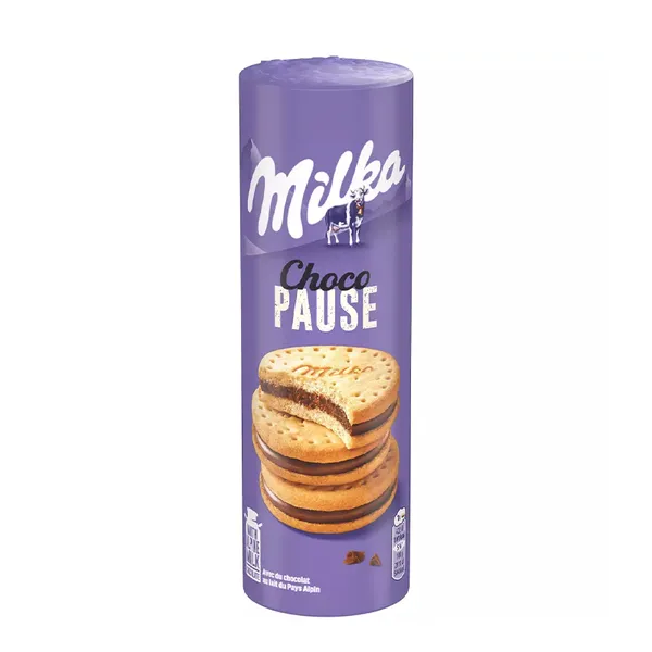 MILKA Choco pause, biscuits fourrés au chocolat 260g