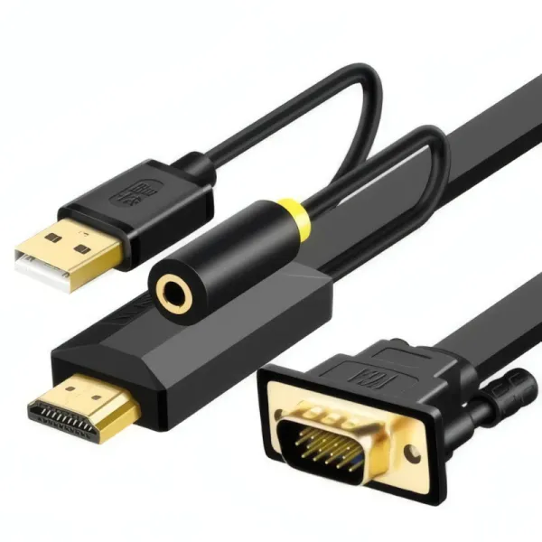 Câble HDMI vers VGA JiNGHUA JH-Z130G (2M) avec Audio