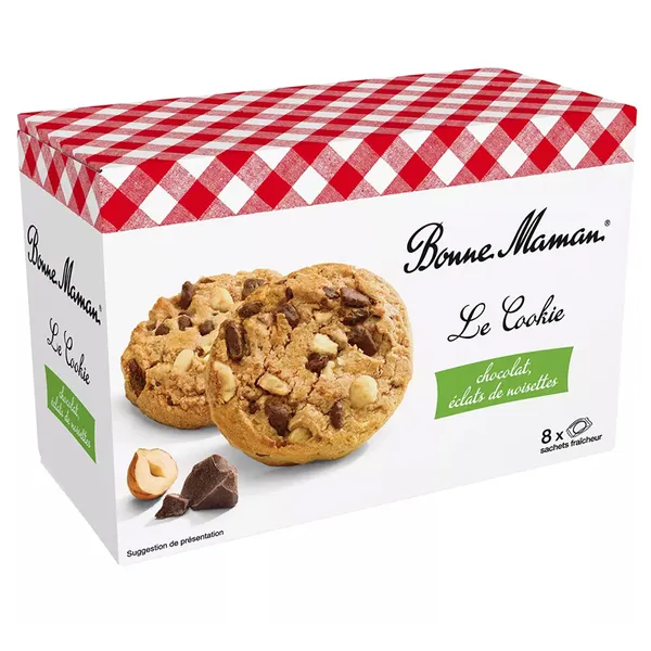 Cookies chocolat noisettes Bonne Maman