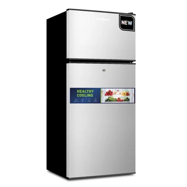 Refrigerateur Deska Bar 2PORTES Noir Silver TM110DK