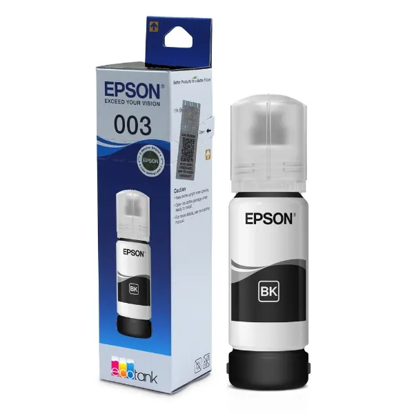 Bouteille d'encre Epson 003 noir (C13T00V100), 65 ml, 4 500 pages