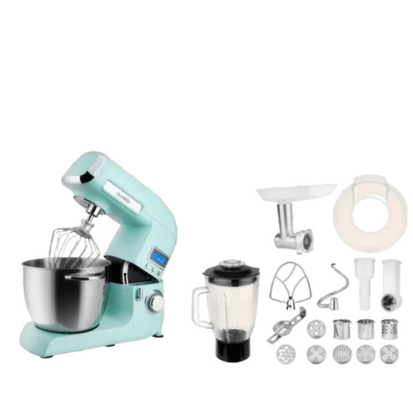 Robot Pâtissier Decakila 1200W 5.5L - Bleu Ciel