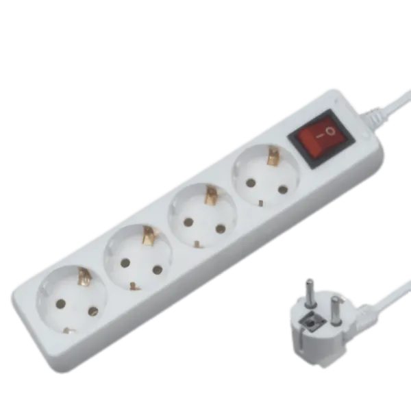 Multiprise électrique 4 prises avec rallonge 1,4 m