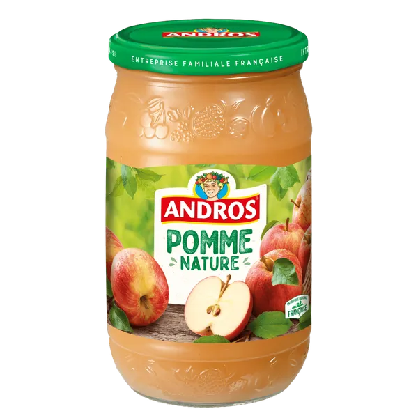 ANDROS - Compote pour bébé sans morceaux pomme - 660G