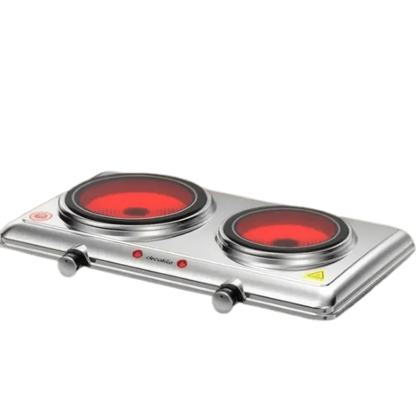 Plaque Vitrocéramique Double Decakila 1200W + 900W