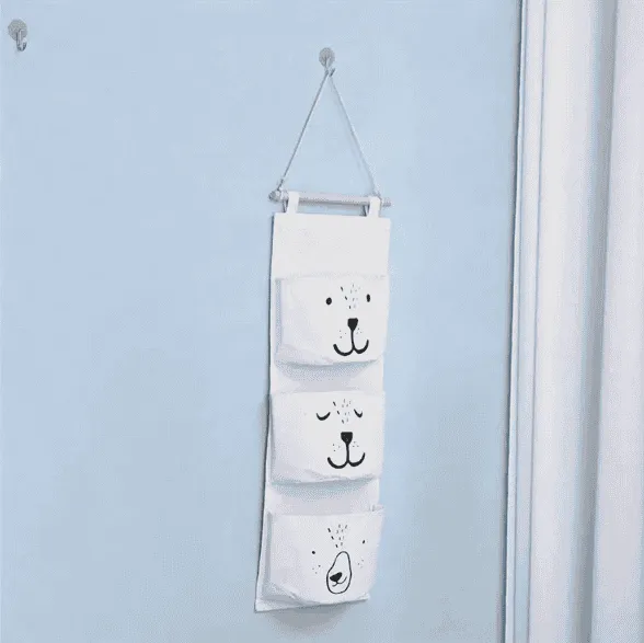 Sac de rangement mural dessin animé – Organisateur chambre bébé
