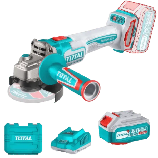 Meuleuse d'Angle Sans Fil 20V TOTAL - 900W (TAGLI271532)