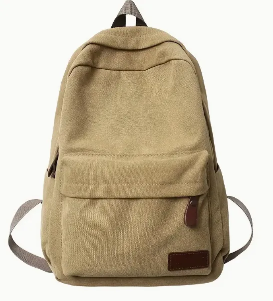 Sac à Dos Simple, Sac en Toile Durable pour Extérieur - Idéal pour les Trajets Quotidiens école et le Bureau