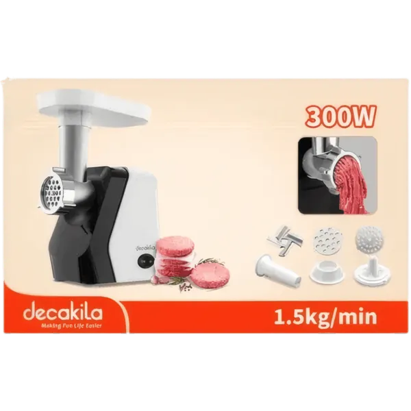 Hachoir à Viande Électrique Decakila 300W - 1.5kg/min