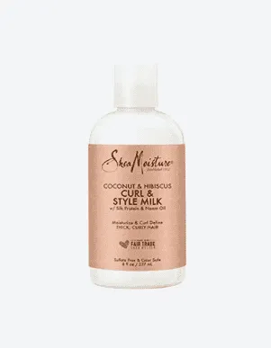 SHEA MOISTURE -  Lait Coiffant Boucles Noix de Coco & Hibiscus - 237 ml