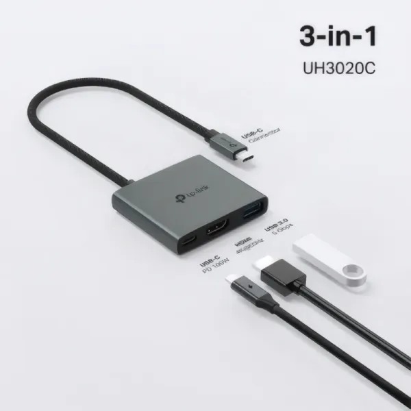 Hub USB-C 3 en 1 TP-LINK TL-UH3020C avec HDMI et USB-A