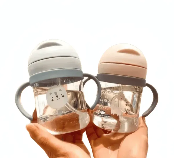 Gobelet Bébé avec Paille – Antifuite, Tasse d’Eau Sécurisée