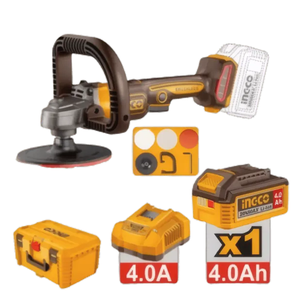 Polisseuse Sans Fil INGCO 20V | Ø 180 mm (7 pouces)