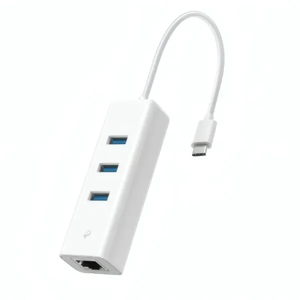 Hub USB Type-C 3 ports avec adaptateur Ethernet