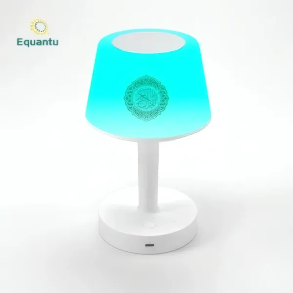 Lampe de Bureau Equantu SQ917 avec Horloge et Lecteur Coran