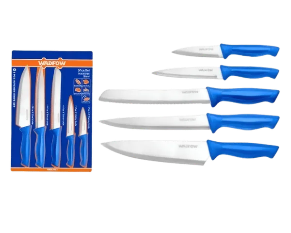 Jeu de 5 Couteaux de Cuisine en Acier Inoxydable