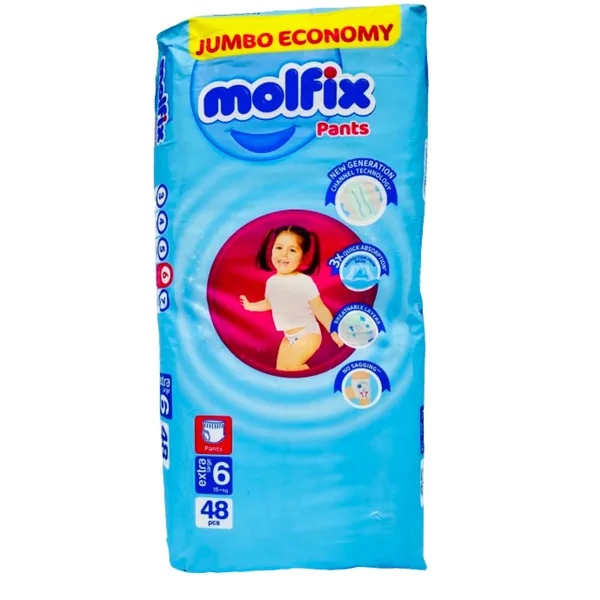 Couches culottes Molfix 15 kg x48
