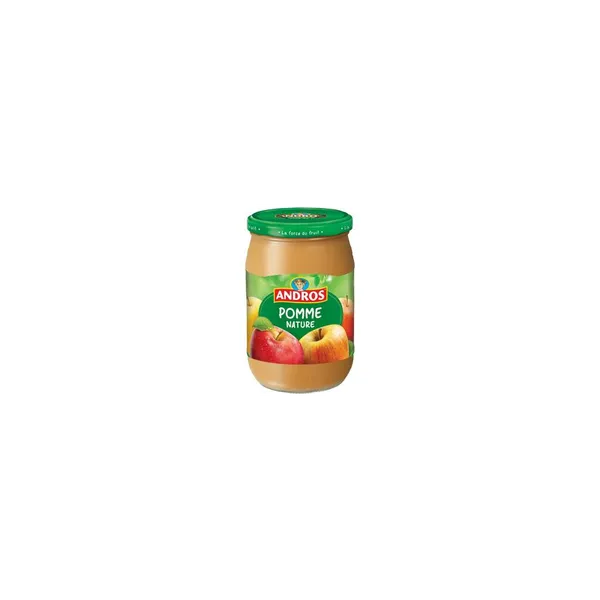 ANDROS Dessert pomme nature en bocal 660g