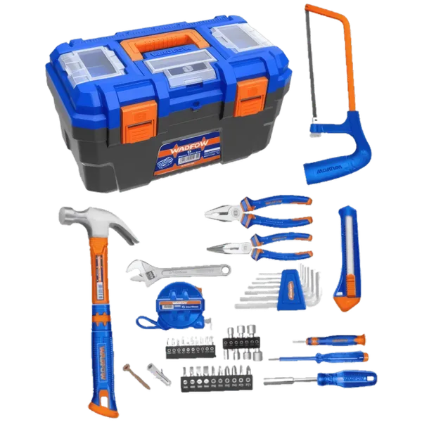 Mallette d'Outils Multi-usages 85 Pièces avec Boîte de Rangement 16" - WHS3B85