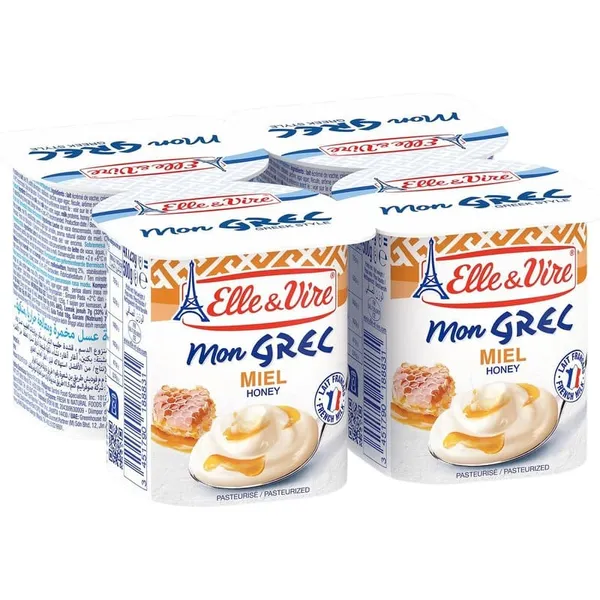 Dessert lacté Mon Grec miel Elle & Vire 125 g