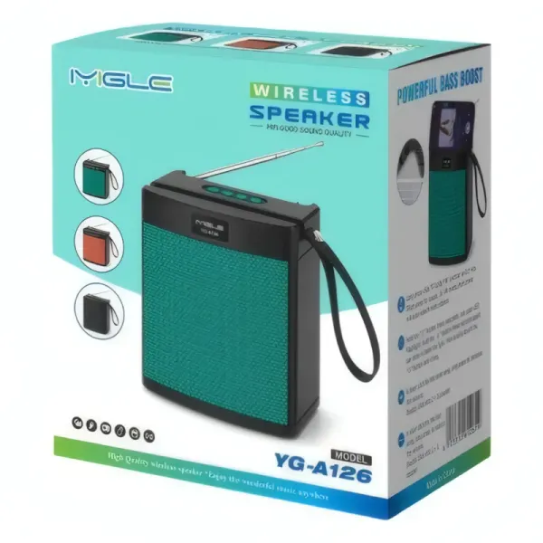 Haut-parleur Bluetooth Portable IYIGLE YG-A126 avec Panneau Solaire