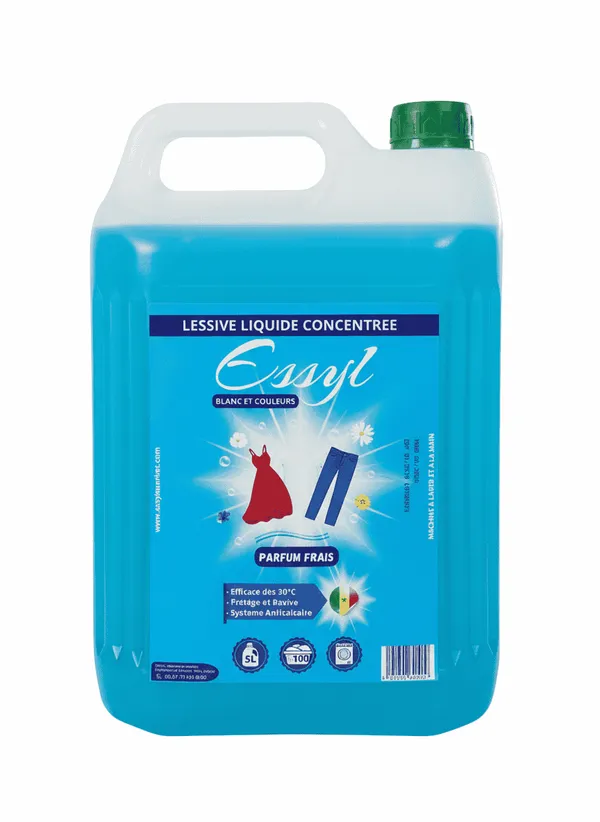 ESSYL – Lessive concentrée très efficace Parfum Frais 5 L (125 lavages)