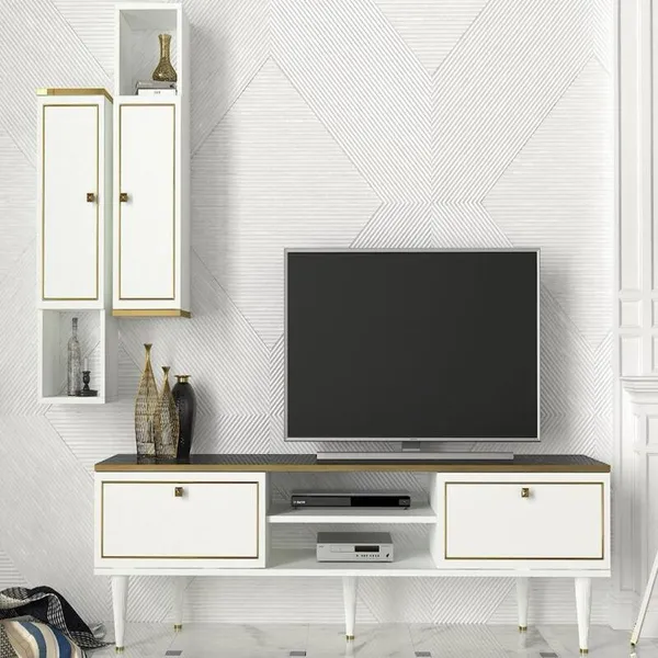 Table Téléviseur Revenna 1.80M Unit White T804