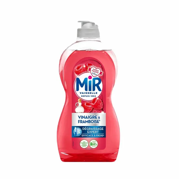 MIR – Liquide Vaisselle au Vinaigre Framboise - 450ml