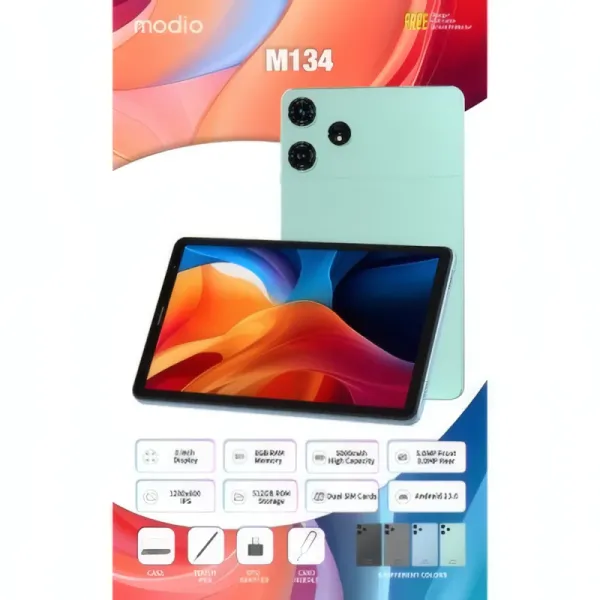 Tablette Modio M134 5G avec 8Go RAM et 512Go de Stockage