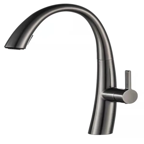 Robinet cuisine monocommande extractible en inox CLK-509GA