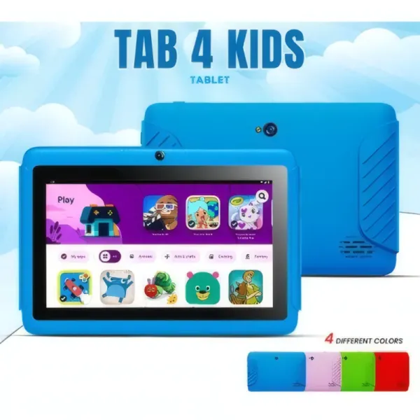 Tablette Éducative Oteeto TAB 4 Kids - 5G, 4Go RAM, 128Go Mémoire, 7 Pouces