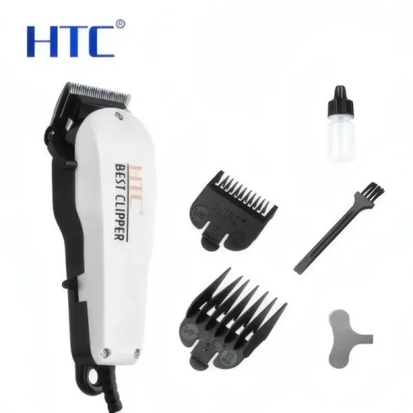 HTC CT-102 Tondeuse à Cheveux pour couper les cheveux, protection des couteaux, facile à utiliser et à nettoyer, accessoires de barbier confortables, HTC CT-102 DESCRIPTION