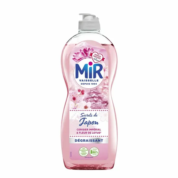 MIR – Liquide vaisselle Fleurs de lotus & cerisier - 675ML