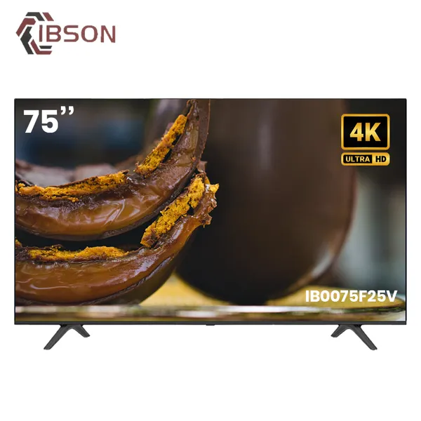 Televiseur Ibson 75" Smart Android + 2 Telecommandes IB0075F25V