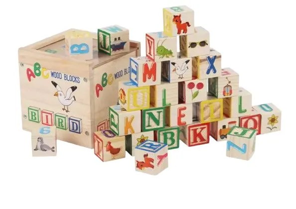 Blocs Lettres Éducatifs Bois