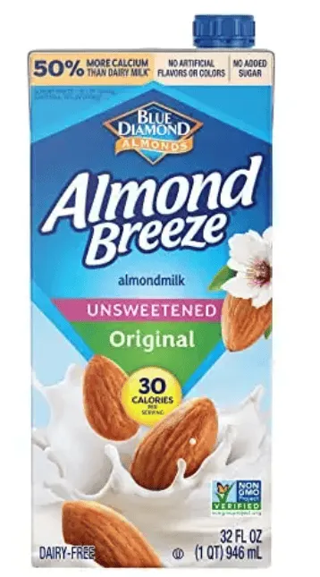 Almond Breeze – Lait d’Amande Original Sans Sucre – 946 ml