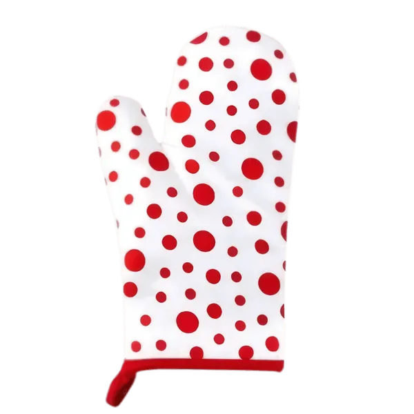 Gant de Cuisine à Pois Rouges - Protection 3 Couches Épaisses