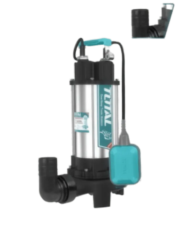 Pompe Submersible Eaux Usées 1500W avec Broyeur