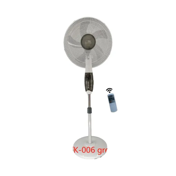 Ventilateur Tigerbrother 16' Sur Pied Avec Commande Blanc Gris FS40