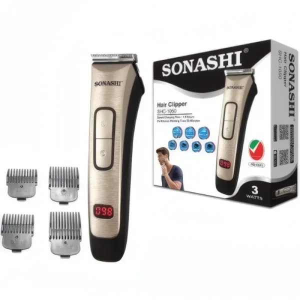 Tondeuse à Cheveux Rechargeable SONASHI SHC-1050 - Sans Fil