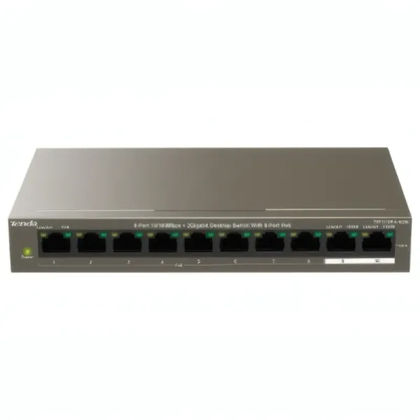 Switch Tenda TEF1110P-8-102W avec 8 Ports PoE+