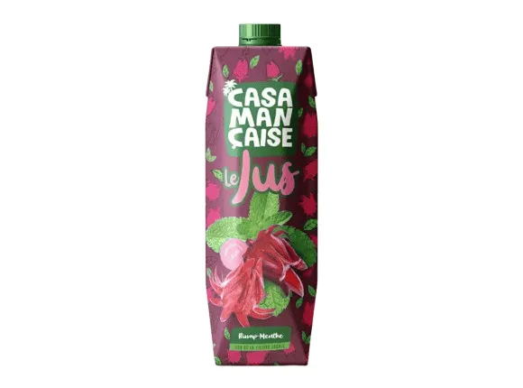 CASAMANCAISE - Jus Bissap Menthe 100% local - 1L