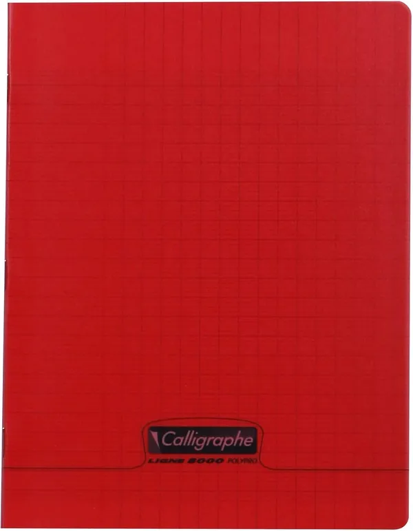Cahier Calligraphe – Grand Format Rouge - 96 Pages
