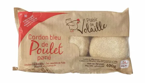 Plaisir de volaille - Cordon bleu de poulet pané - 400 g