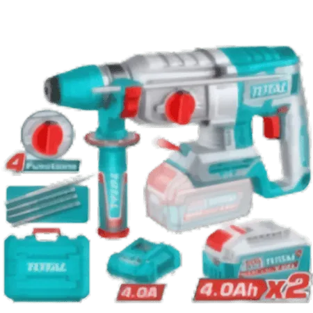 Marteau Perforateur Sans Fil 20V 4AH TOTAL