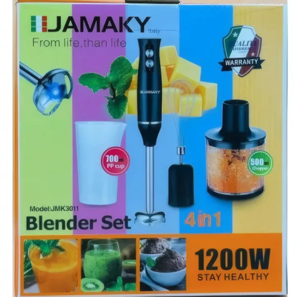 Mixeur Blender Multifonctionnel Jamaky JMK3011 - 4 en 1