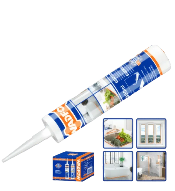 Mastic Silicone Acétique Anti-Moisissure Blanc 300ml